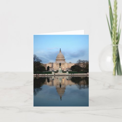 US Capitol and Refleting Pool Notecard