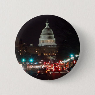 US Capitol Building at night Button