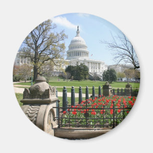 US Capitol building spring Magnet