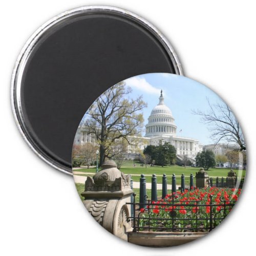 US Capitol building spring Magnet