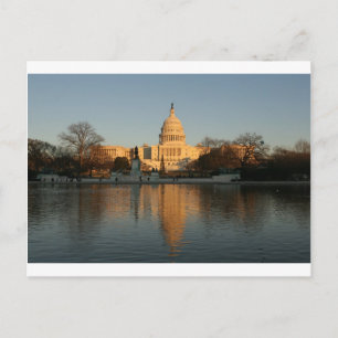 US Capitol Building Sunset Postcard