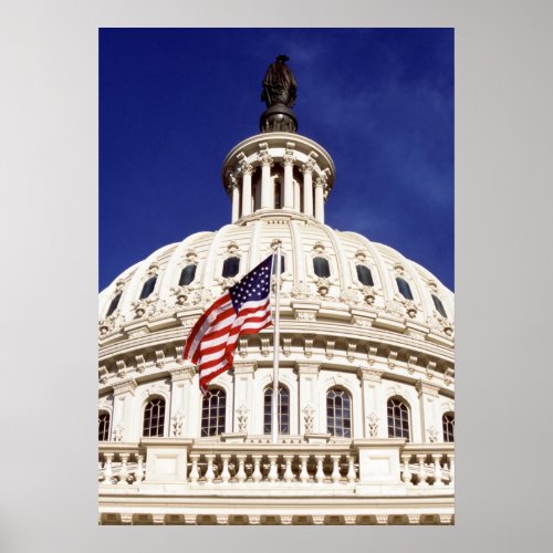 US capitol building Washington DC Poster