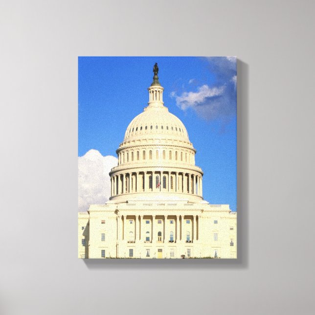 US Capitol Building, Washington DC, USA Canvas Print (Front)
