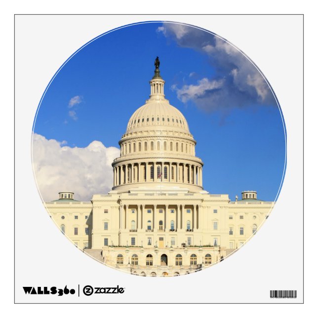 US Capitol Building, Washington DC, USA Wall Decal (Front)