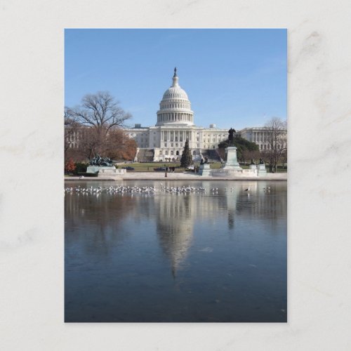 US Capitol building winter  picture Postcard