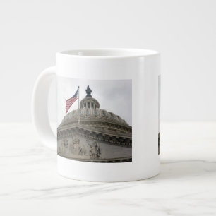 US Capitol Building with American Flag - East Giant Coffee Mug