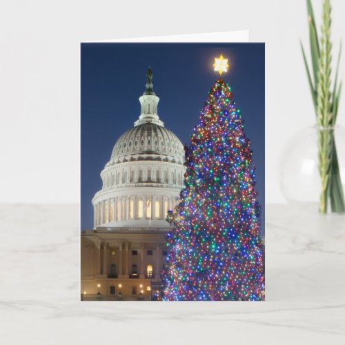 US Capitol Christmas Tree 2012 Washington DC Card