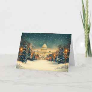 US Capitol Washington DC Merry Christmas Holiday Card