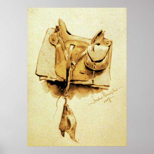 US Cavalry Saddle 1869 Poster (Front)