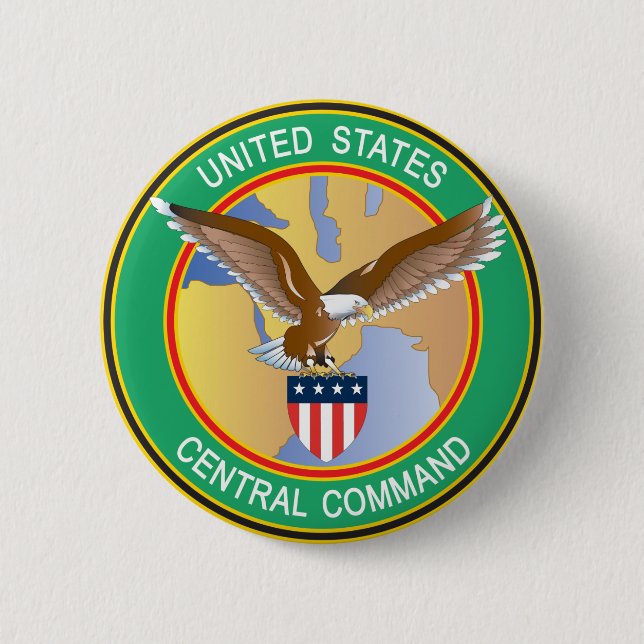 US Central Command CENTCOM Button (Front)