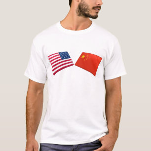 US & China Flags T-Shirt