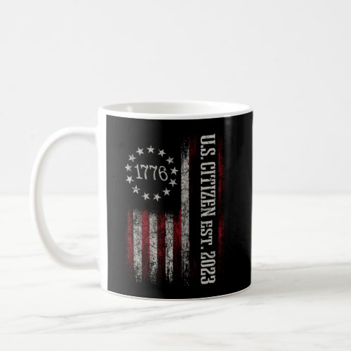 Us Citizen Est 2023 American Flag American Citizen Coffee Mug