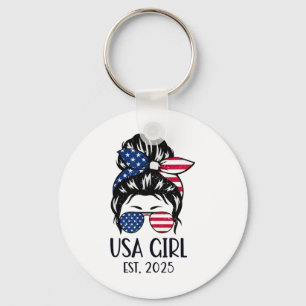 Us Citizen Est 2025 New Citizenship American Usa G Keychain