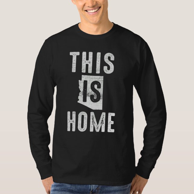 Us Citizen Proud America State Flag This Home Ariz T-Shirt (Front)
