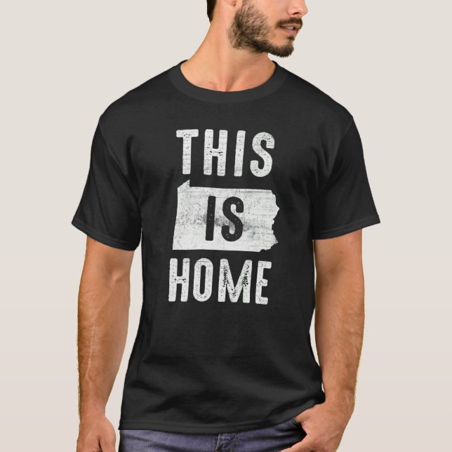 US Citizen Proud America State Flag This Home Penn T-Shirt (Front)