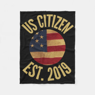 Us Citizenship 2019 Gif American Flag Usa Fleece Blanket