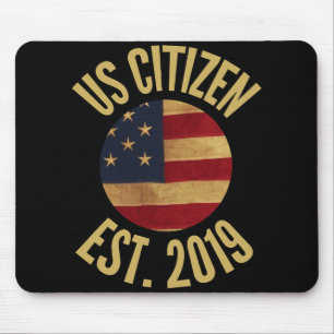 Us Citizenship 2019 Gif American Flag Usa Mouse Pad