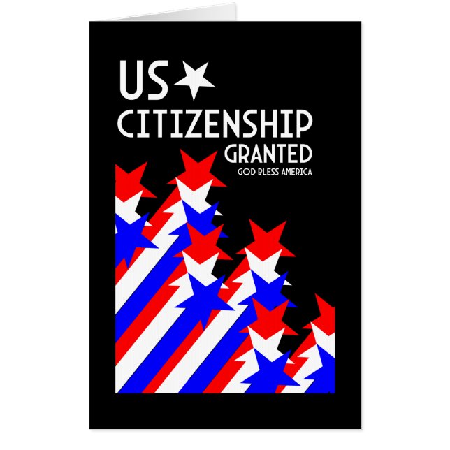 US Citizenship Granted Card (Front)