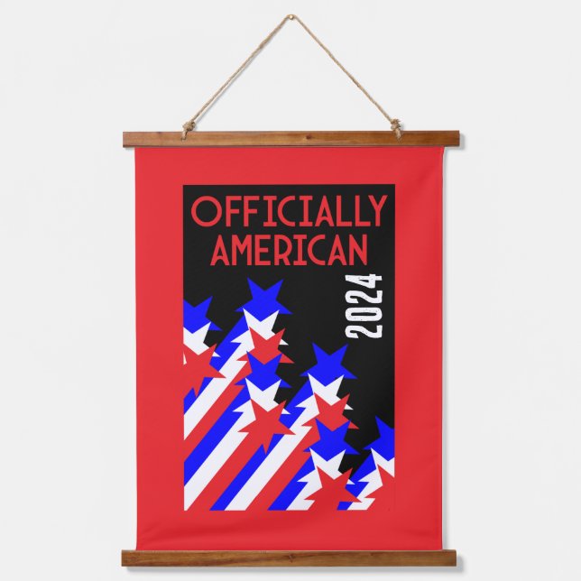 US Citizenship Granted Hanging Tapestry (Front)