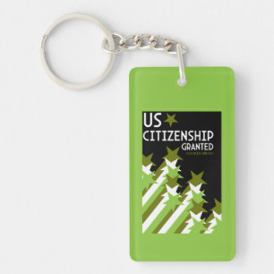 US Citizenship Granted Keychain
