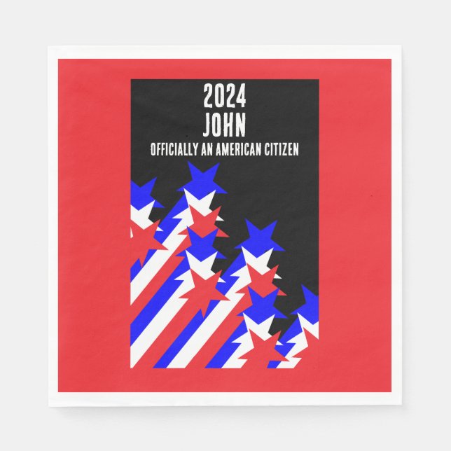 US Citizenship Granted Napkins (Front)
