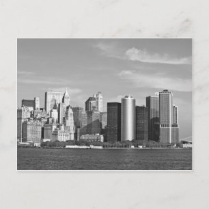 US Cityscape: New York Skyline #2 [Grayscale] Postcard