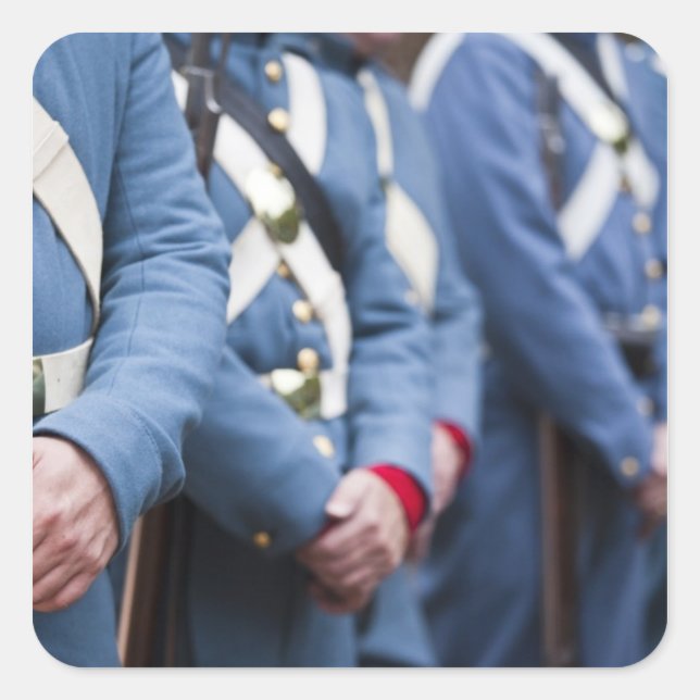 US Civil War-era Marines, military Square Sticker (Front)