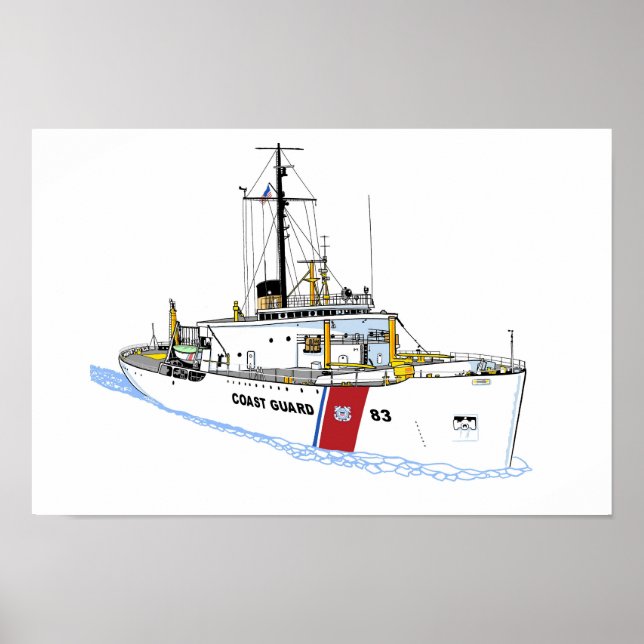 US Coast Guard Cutter Mackinaw (WAGB-83) midcareer Poster (Front)