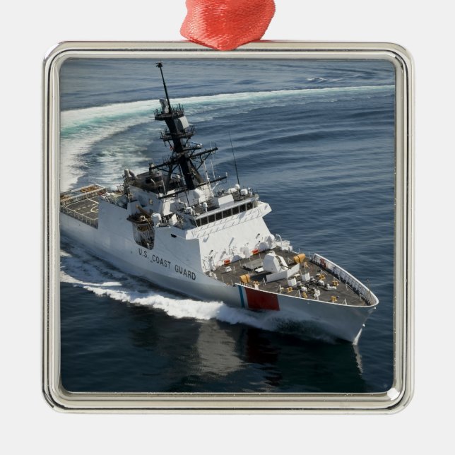 US Coast Guard Cutter Waesche 2 Metal Ornament (Front)