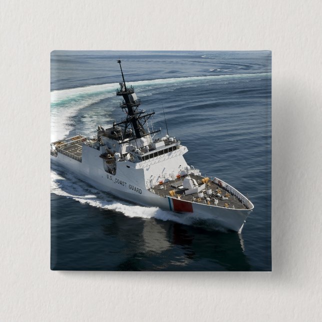 US Coast Guard Cutter Waesche 2 Pinback Button (Front)