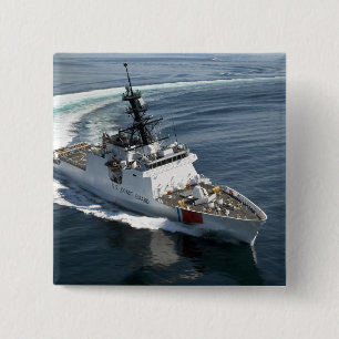 US Coast Guard Cutter Waesche 2 Pinback Button