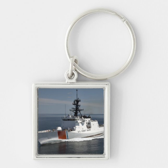 US Coast Guard Cutter Waesche 3 Keychain (Front)