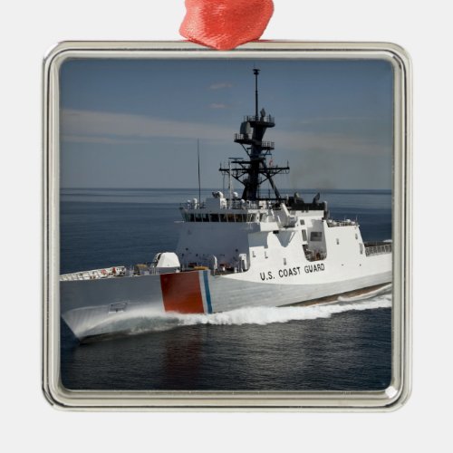 US Coast Guard Cutter Waesche 3 Metal Ornament