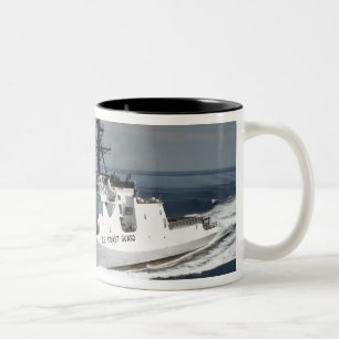 US Coast Guard Cutter Waesche 3 Two-Tone Coffee Mug