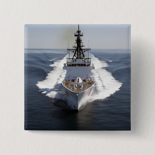 US Coast Guard Cutter Waesche Pinback Button (Front)