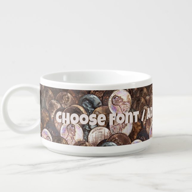 US Coins Pennies  Bowl (Right)