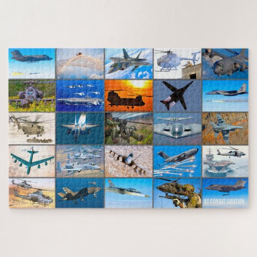 US COMBAT AVIATION “MONTAGE” JIGSAW PUZZLE
