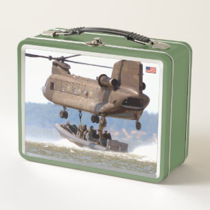 US COMBAT PERSONNEL METAL LUNCH BOX