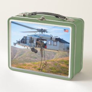 US COMBAT PERSONNEL METAL LUNCH BOX