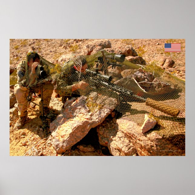 US COMBAT PERSONNEL POSTER (Front)