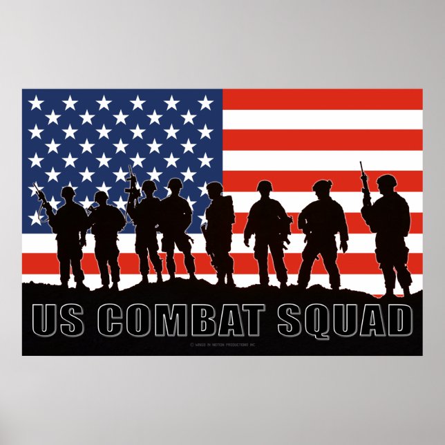 US COMBAT PERSONNEL POSTER (Front)