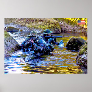 US COMBAT PERSONNEL POSTER