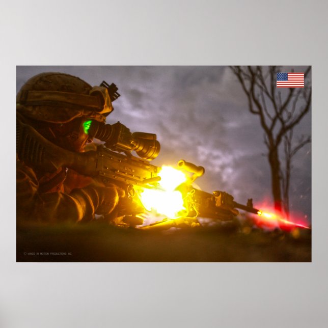 US COMBAT PERSONNEL POSTER (Front)