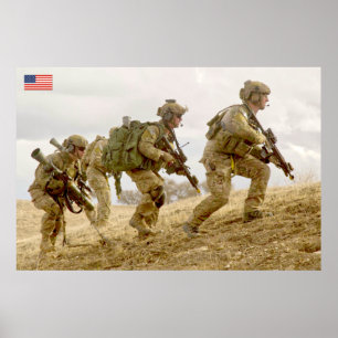 US COMBAT PERSONNEL POSTER