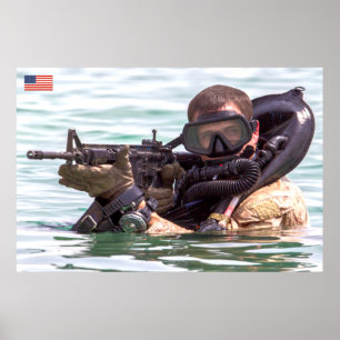 US COMBAT PERSONNEL POSTER