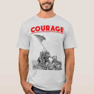 US COMBAT SQUAD COURAGE - Battle of Iwo Jima T-Shirt