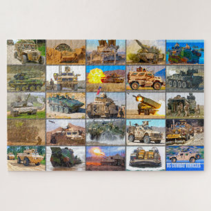 US COMBAT VEHICLES “MONTAGE” JIGSAW PUZZLE