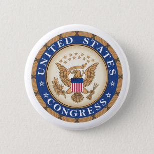 US Congress Seal Button