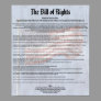 US Constitution Bill of Rights History Classroom Poster