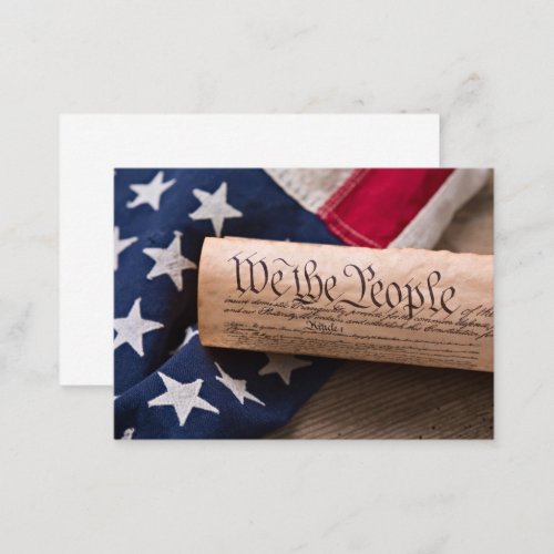 US Constitution Business Card